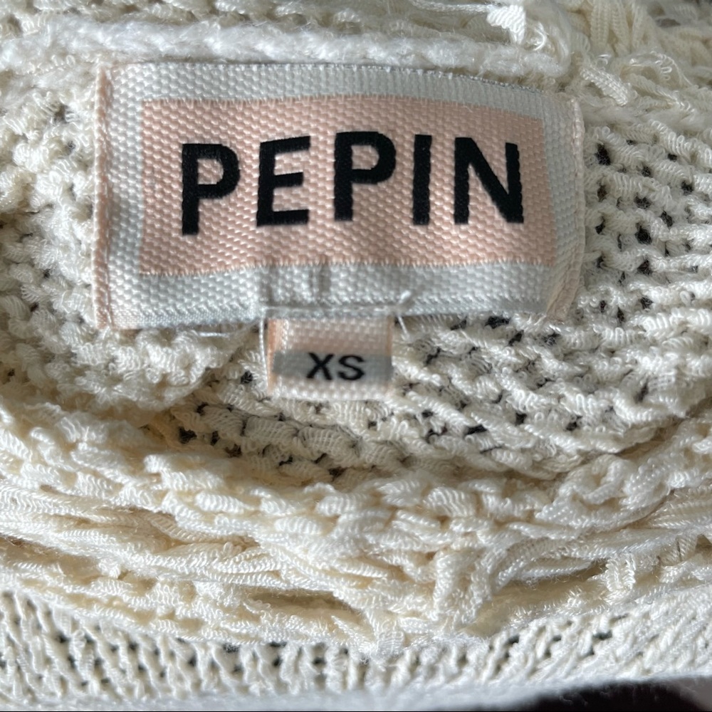 Anthropologie Pepin Boho Fringe Sweater Vest Size XSmall - Picture 4 of 7